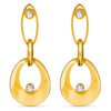Metal geometric drop & dangle earring
