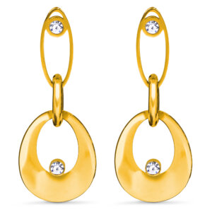 Metal geometric drop & dangle earring