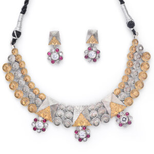 Nazakat dual tone choker