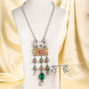 Rajasthani Antique Oxidized log Chain Pendent Set