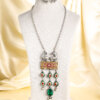 Rajasthani Antique Oxidized log Chain Pendent Set