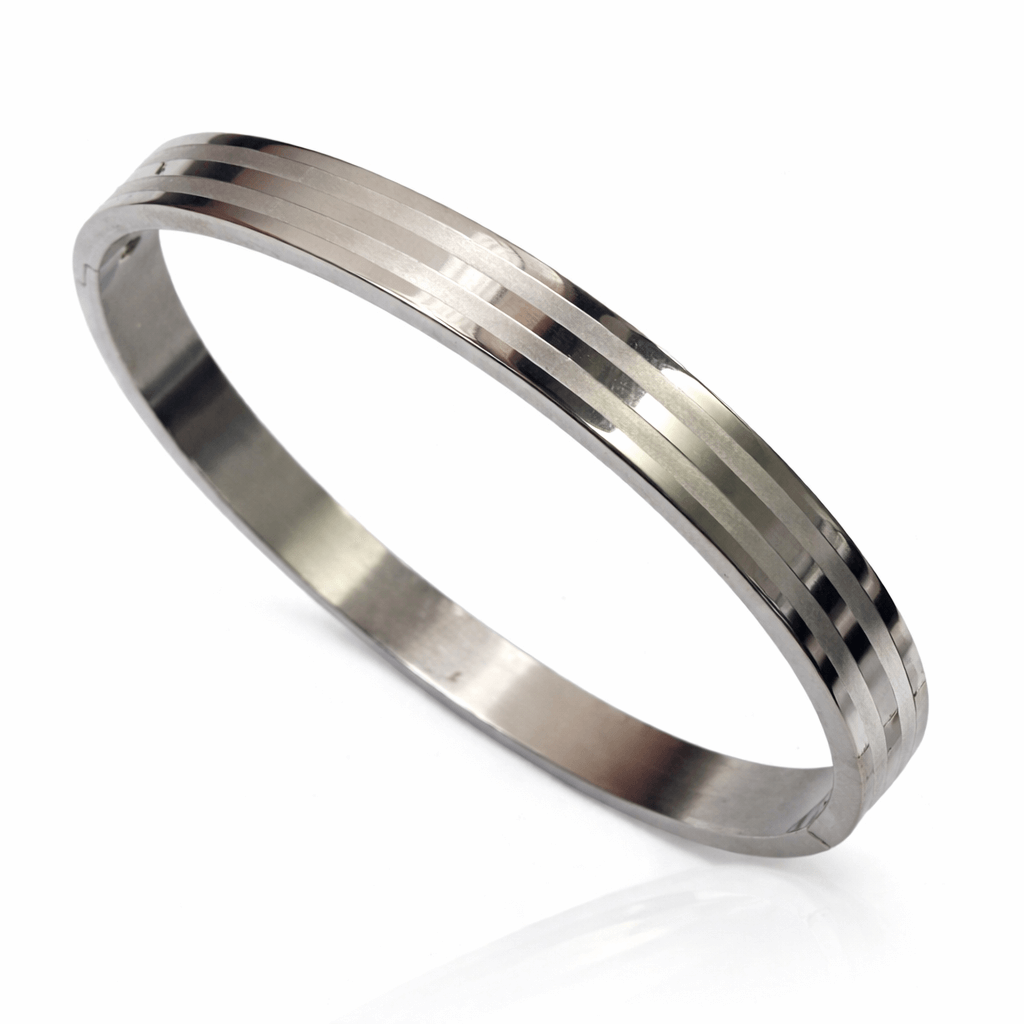 Titan Line Stainless Steel Silver Men's Kada - Image 2