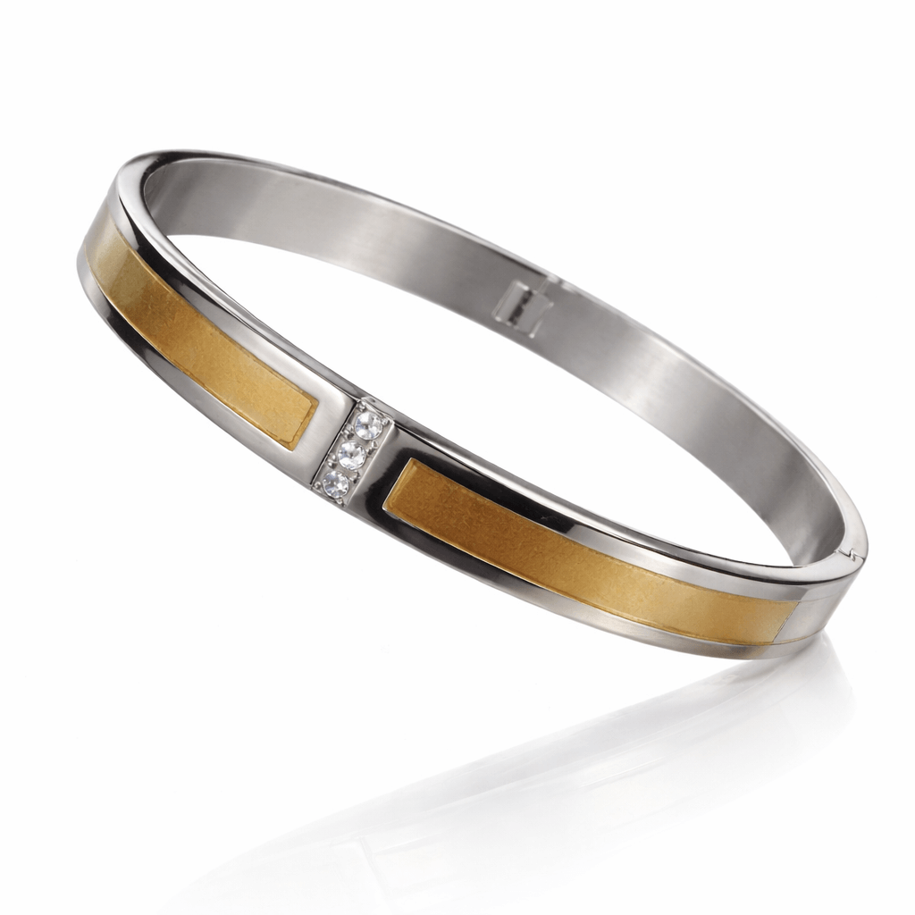 Royal Spark Dual-Tone Men's Openable Kada - Image 3