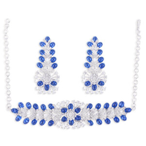 Blue American Diamond Choker
