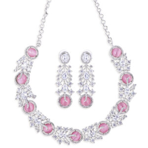 Pink Diamond Whisper necklace set