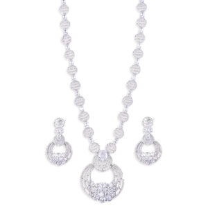 Crystal Embrace American Diamond necklace set