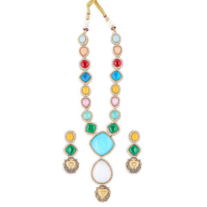 Monalisa stone multi colour necklace