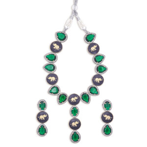 Sabhyasachi inspired Dual toned necklace set