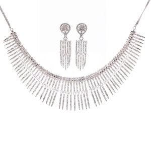 Fancy Silver plated necklace set
