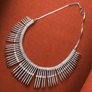 Fancy Silver plated necklace set